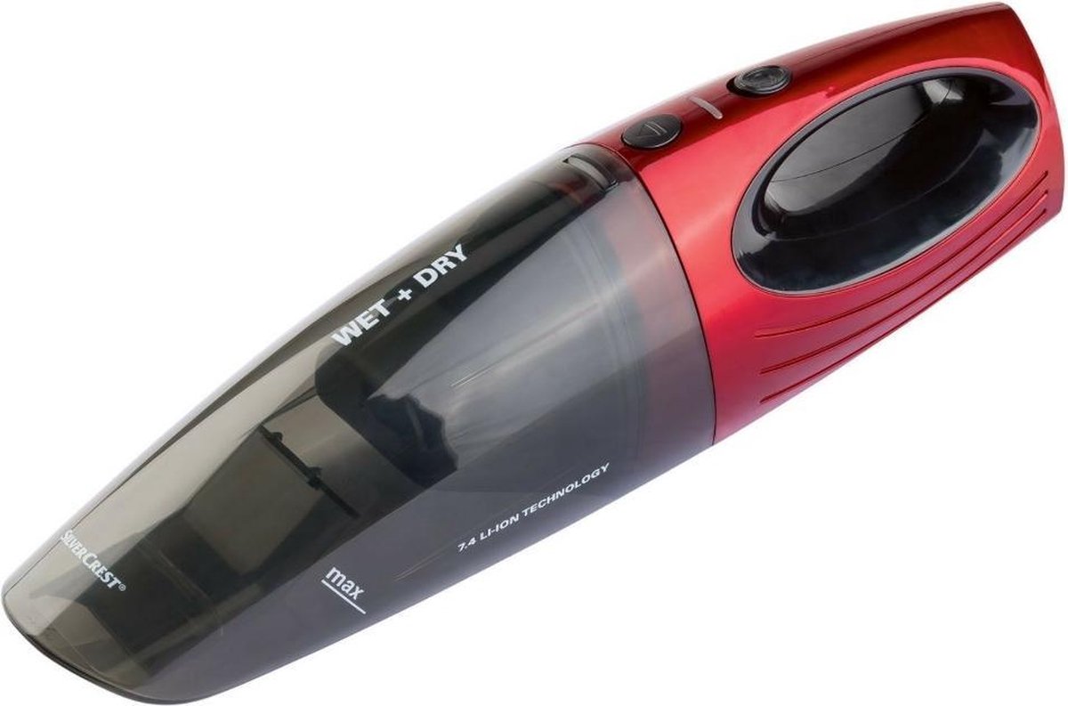 Silvercrest Handstofzuiger nat en droog rood zwart - Kruimeldief -