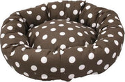Poezenmand rond polka dot 45cm