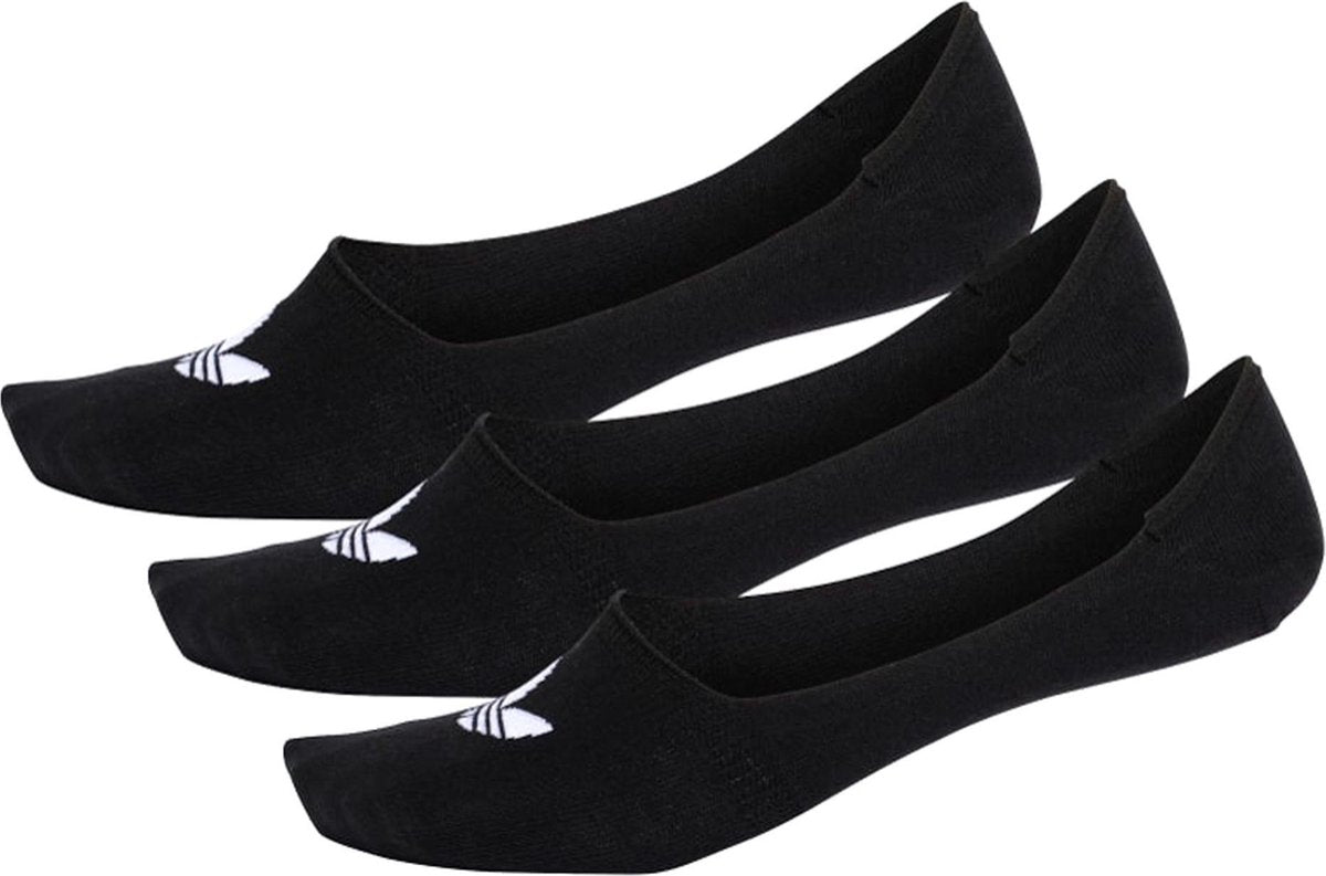adidas No Show Enkel Sokken (regular) - Maat 42-46 - Unisex - zwart/wit