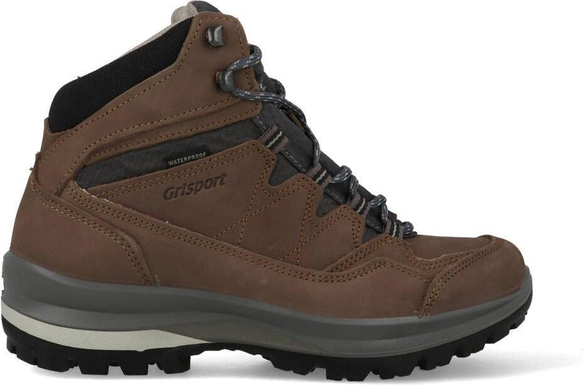 Grisport Bari Mid bruin wandelschoenen dames (a) (14129-01)
