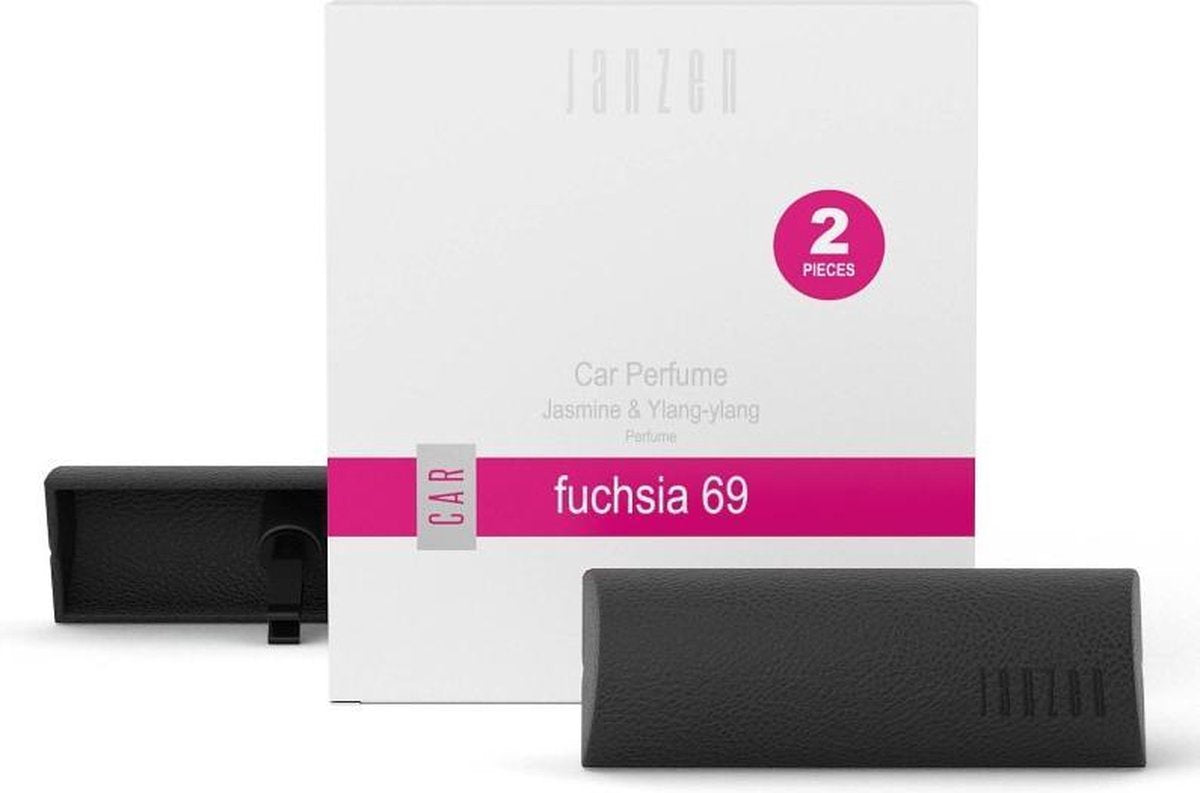 Janzen Car Perfume Fuchsia 69 - autoparfum - 2 stuks