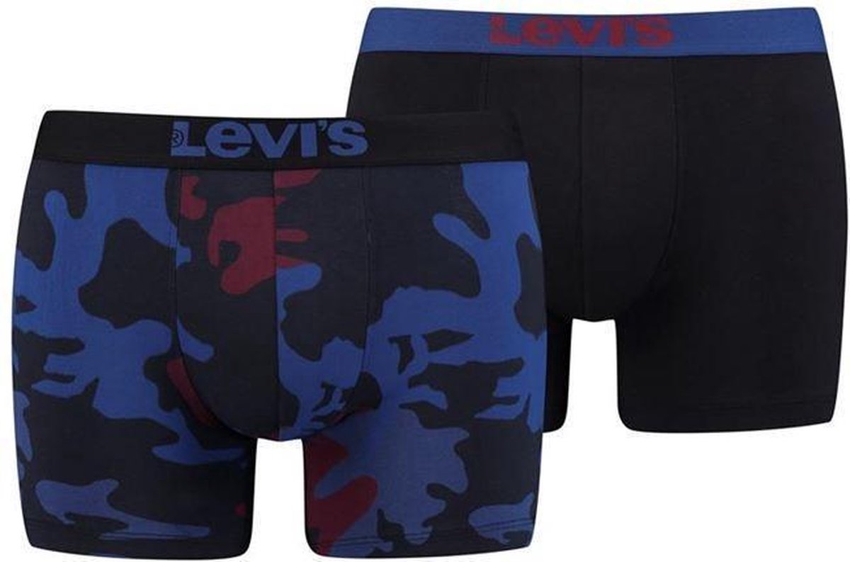 Levi's - Heren - 2-Pack Camo Brief Boxershorts - Blauw - XXL