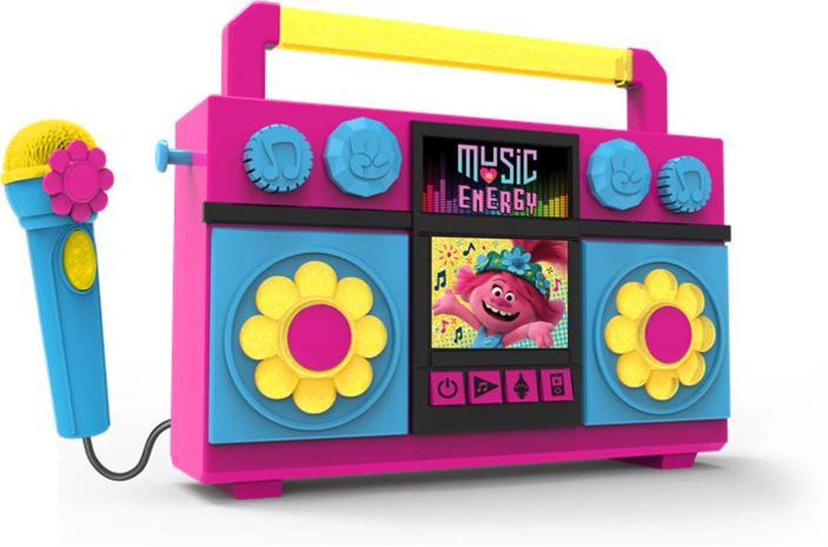 Trolls Sing Along Portable karaoke set met mircofoon | TR-115