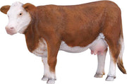 Collecta Boerderijdieren (L): HEREFORD KOE 12x4x7cm