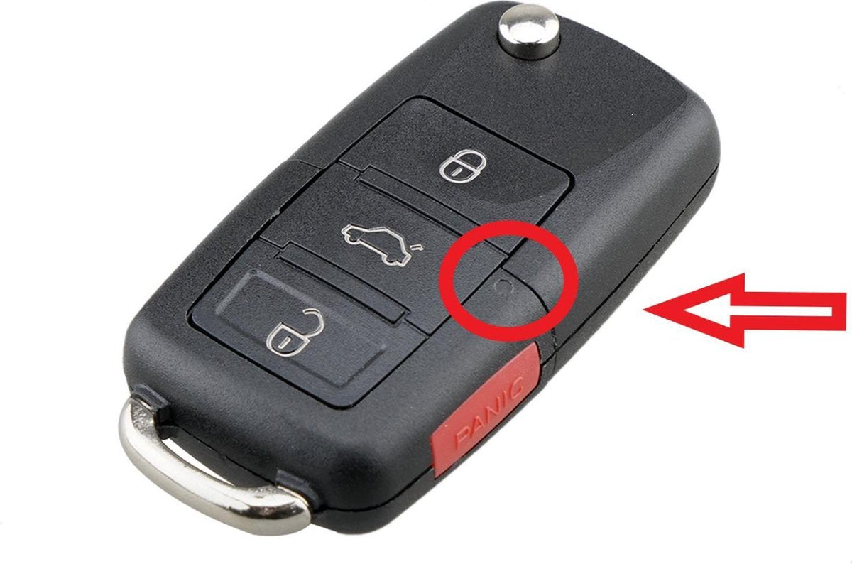 Autosleutel 3 knoppen + panic klapsleutel behuizing geschikt voor Volkswagen sleutel Golf / Caddy / Beetle / Eos / Jetta / Passat / Touran / volkswagen sleutelbehuizing / sleutel reparatie.