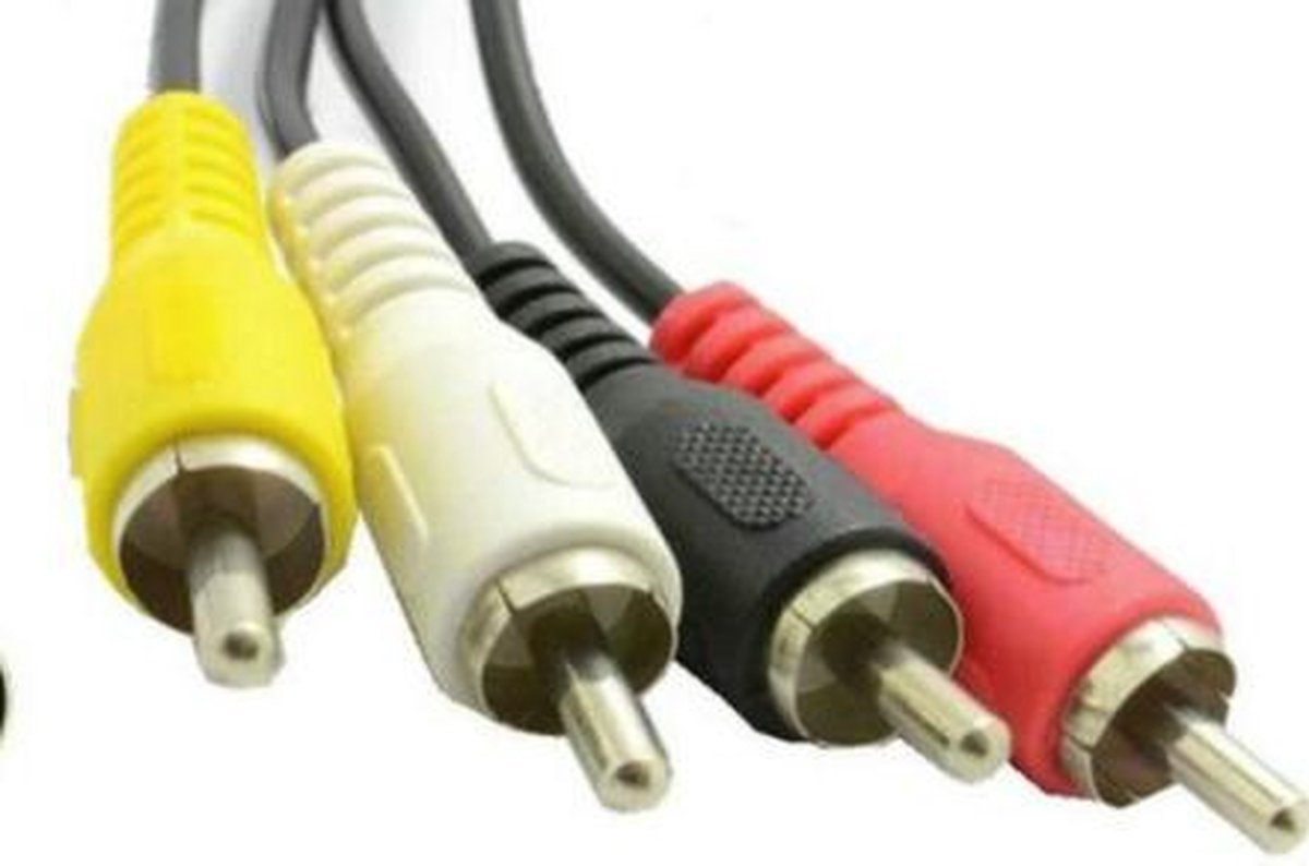Stereo snoer 4 RCA > 4 RCA - 1