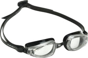 Phelps K180 - Zwembril - Volwassenen - Clear Lens - Zilver/Zwart