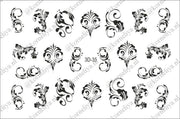 Korneliya 3D Waterdecal - 3D 035 Black