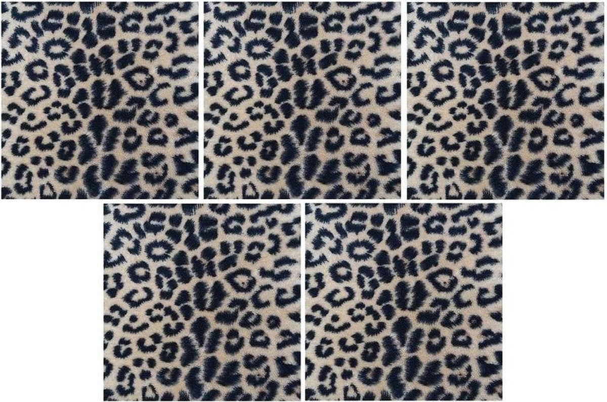 100x Panterprint/dierenprint servetten 33 x 33 cm - wegwerpservetten/feestservetten