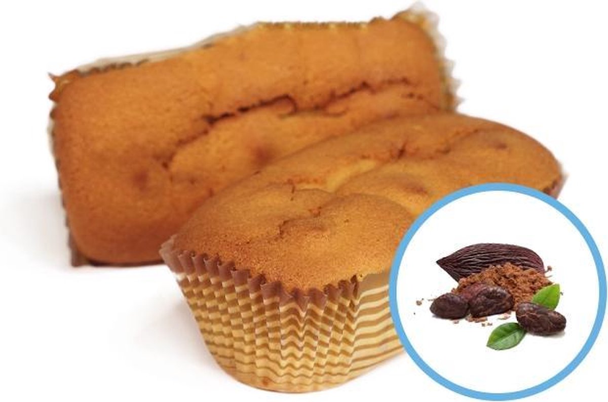 Ciao Carb |   Protocake Cacao | 4 x 45 gram  | Low Carb Cake | Eiwitrijk   | Snel afvallen zonder hongergevoel!