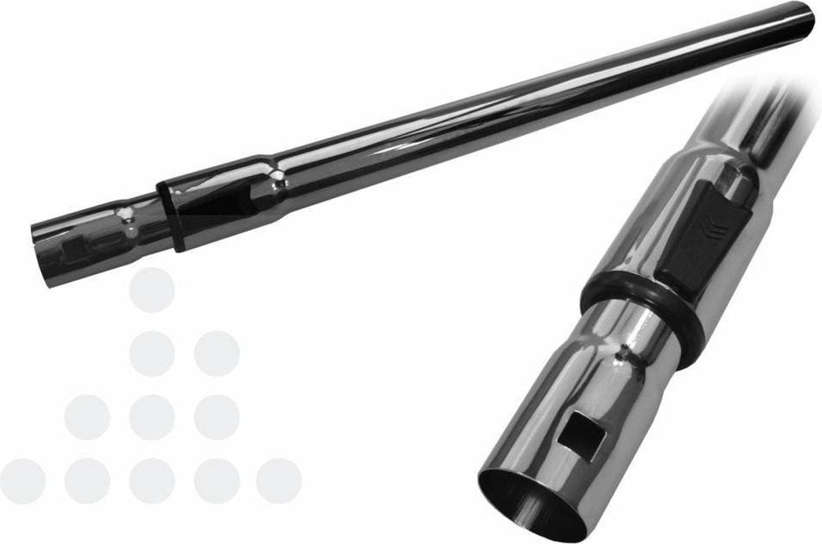 Zuigbuis telescoop 35mm chroom