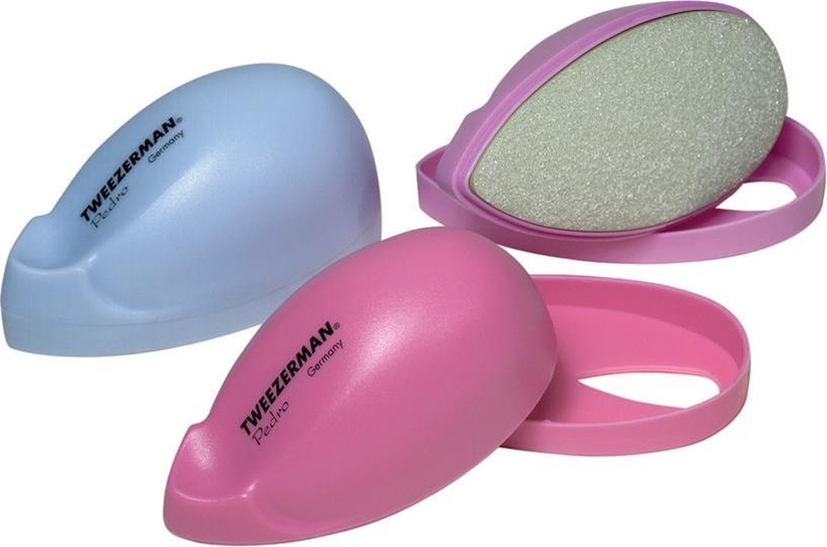 Tweezerman Eeltsteen zonder handvat - Roze/Blauw/Paars - Eeltvijl