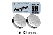 16 stuks (16 blisters a 1 stuk) Energizer 376/377 MD 1.55V knoopcel batterij