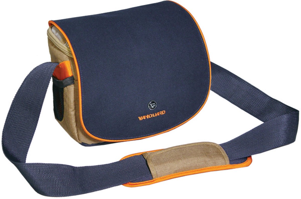 Vanguard Digi Tas Barcelona 17 | Schoudertas  | 17.5 x 8 x 10 cm | Kaki Blauw