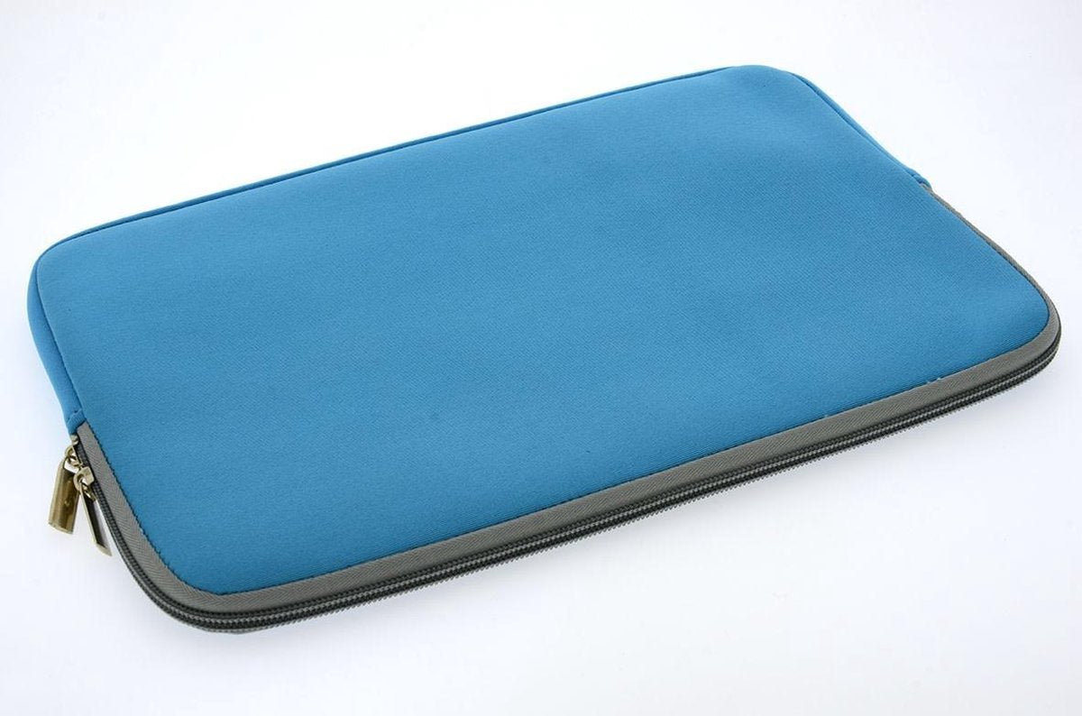 Universeel Sleeve 11.6 inch Blauw Insteek hoesje Soft - Slim - Polyester- 8719273298978