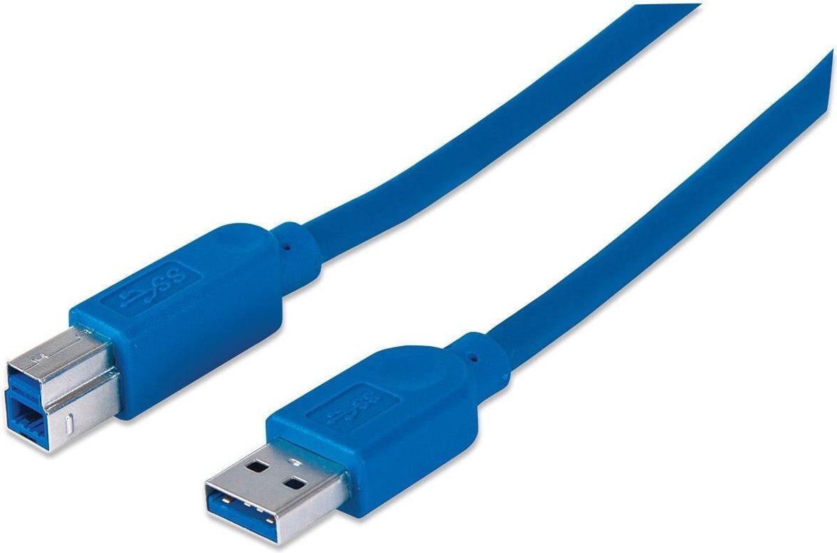 Manhattan USB-kabel USB 3.2 Gen1 (USB 3.0 / USB 3.1 Gen1) USB-A stekker