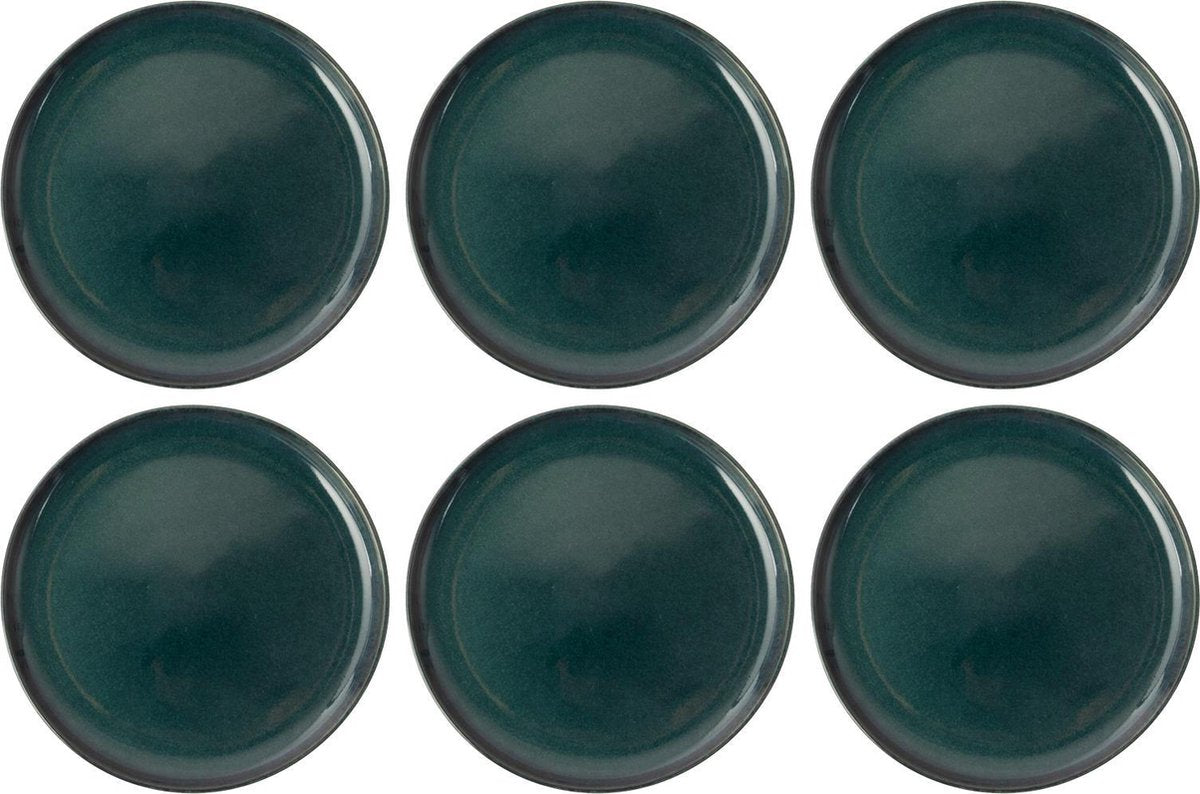 Bord Ø 16cm Blauw Table Tales Azur - set 6 stuks