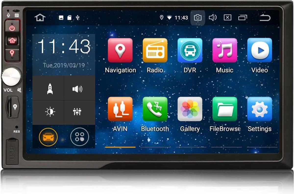 CTX-114841 dubbel din autoradio | Bluetooth | Android 9