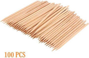 IRSA Cuticle pusher / wood sticks - woodsticks - manicure - bokkepoot-pedicure - nagels- houtstokjes - nagelriemen - nagelverzorging - bokkenpoot - 100 Stuks