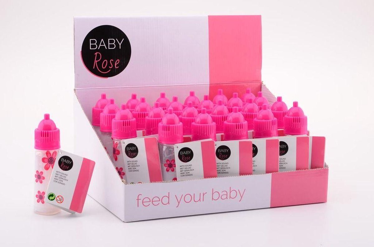 Baby Rose zuigfles met geluid