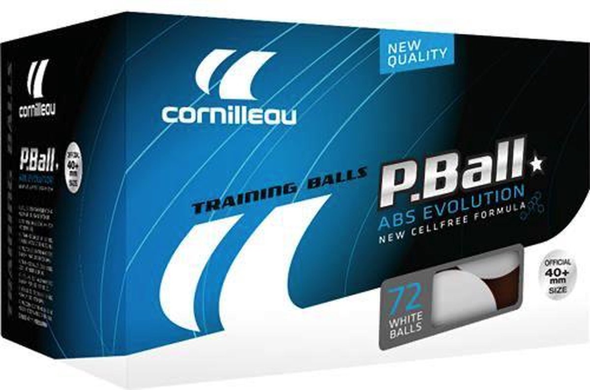 Cornilleau P-ball - Tafeltennis balletjes - 72 stuks - 40mm - Wit