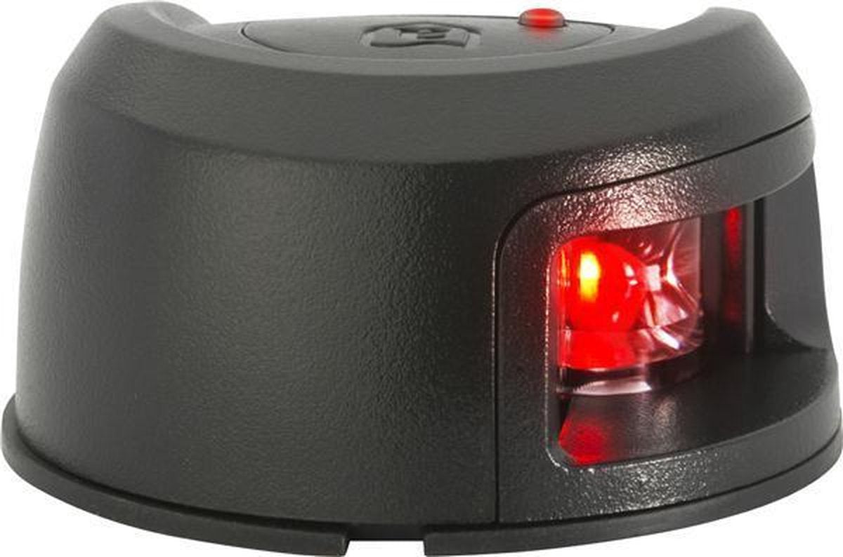 Attwood zwart kunststof LED Bakboord opbouwmontage