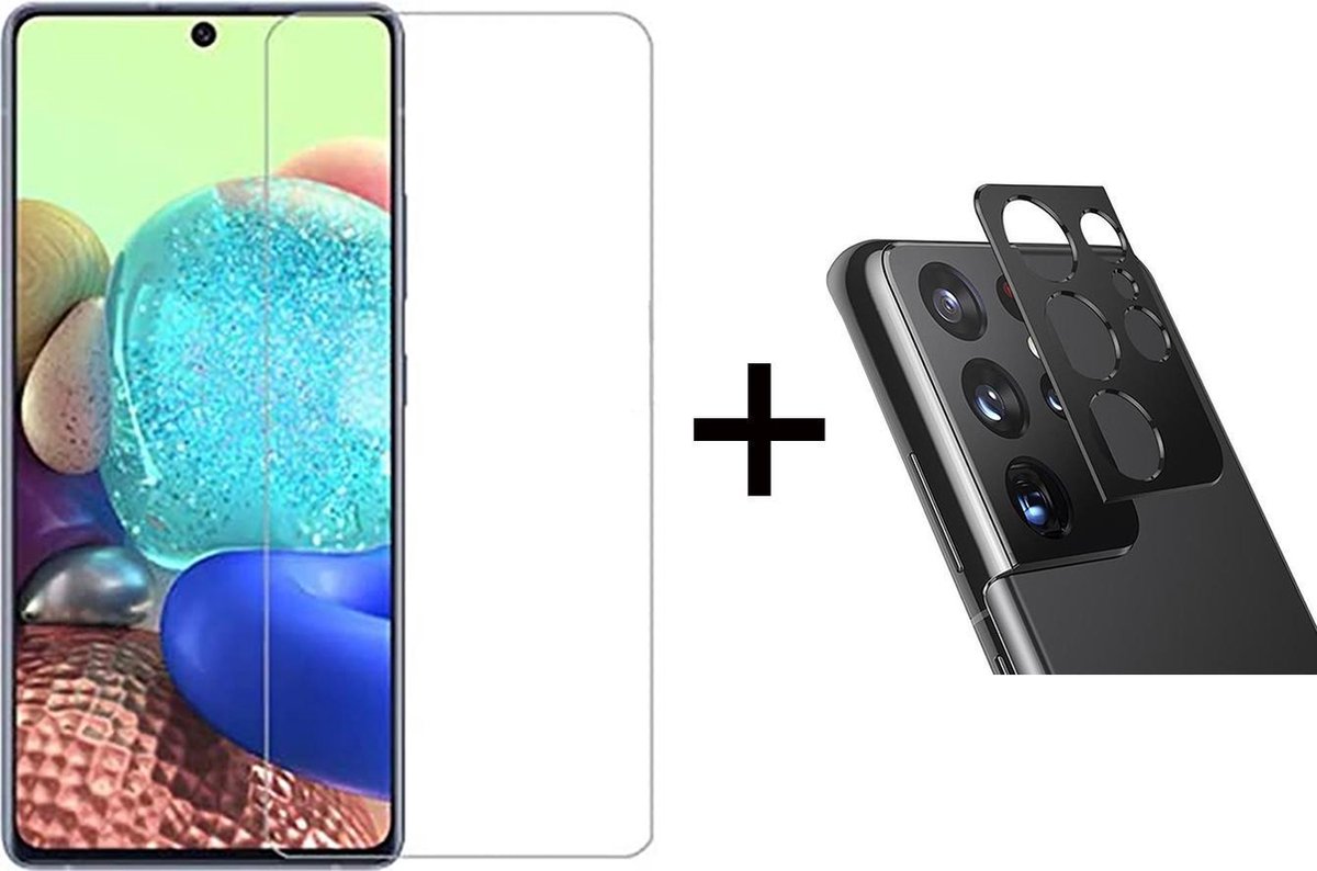 Beschermglas Samsung A32 5G screenprotector 1 stuk - Samsung Galaxy A32 5G screen protector camera lens - 1 stuk - Samsung Galaxy A32 5G screenprotector glas