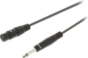 Sweex SWOP15120E30 audio kabel 3 m XLR (3-pin) 6.35mm Zwart