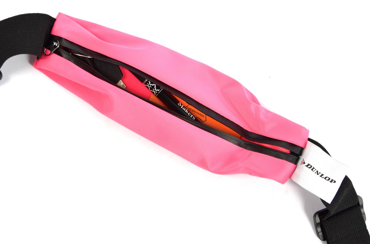 Sport Heupband - Hardloopband - Sportband met Smartphonehouder - Waterdichte Heuptas - Neon Roze - Joggen - Dames en heren