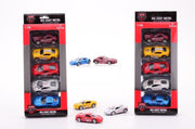 Super cars 5 stuks Die cast auto's in doos