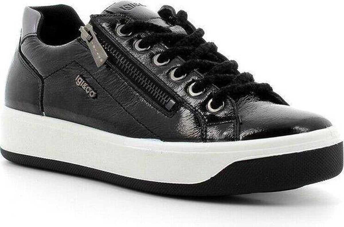 IGI&CO 6162622 Sneaker zwart lak maat 39