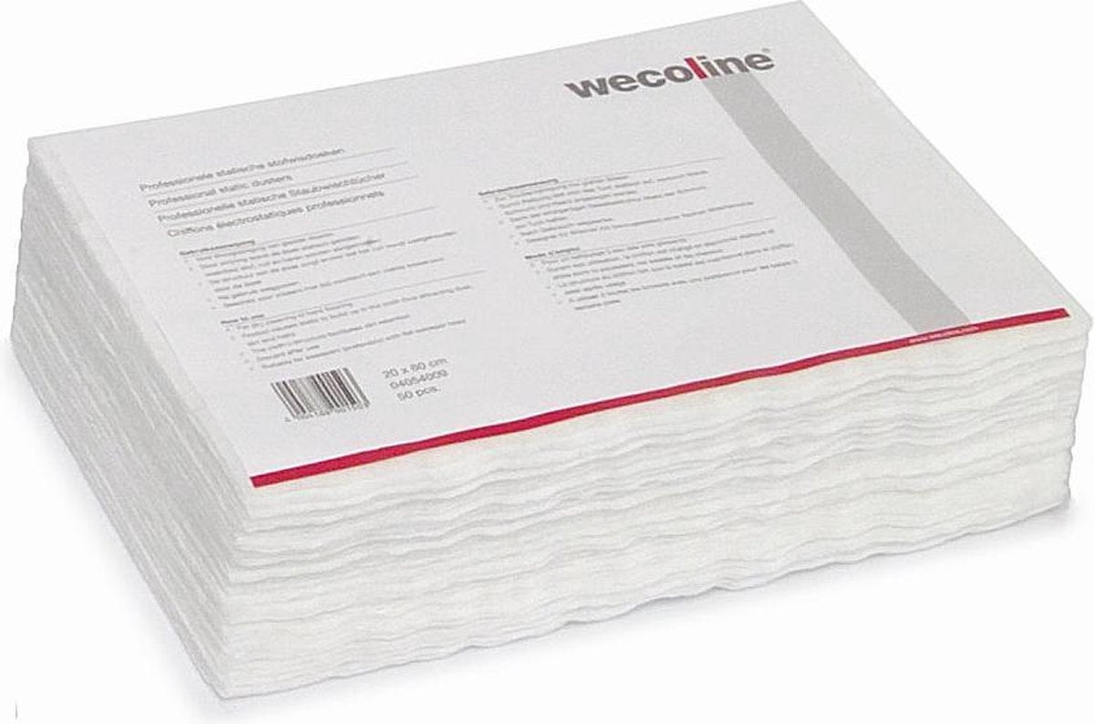 Statische stofwisdoeken - 20x60 cm - 50 stuks - Wecoline