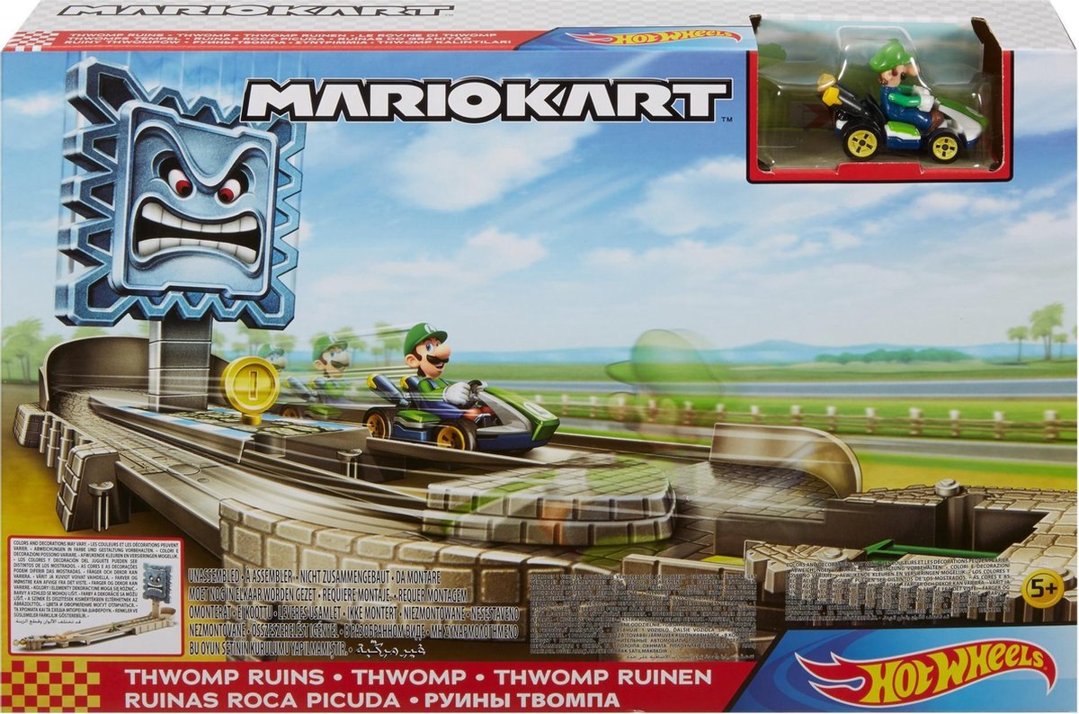 Hot Wheels Mario Kart Nemesis Track Set - Thwomp