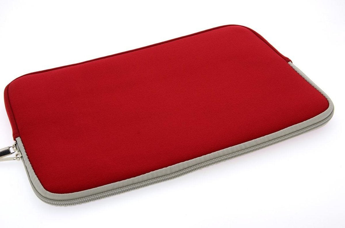 Universeel Sleeve 13 inch Rood Insteek hoesje Soft - SLim - Polyester