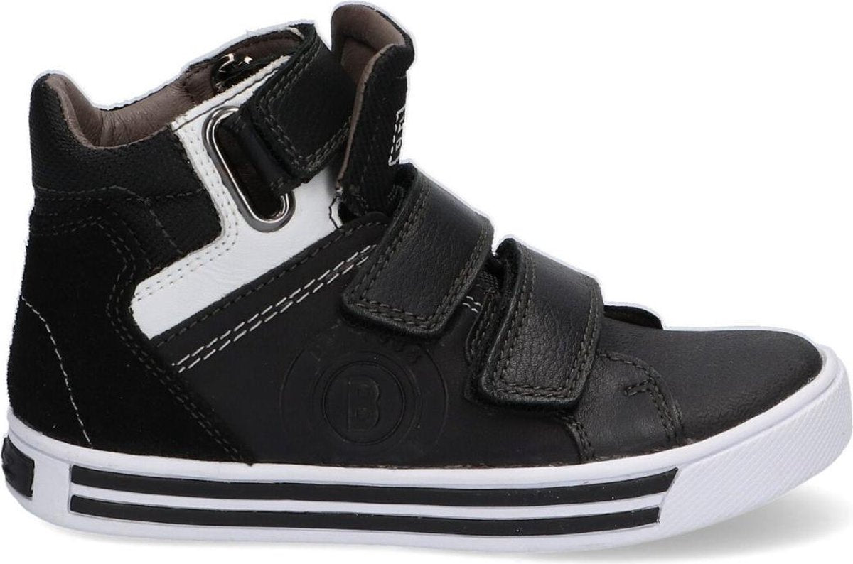 Braqeez 420855-589 Jongens Sneakers - Maat 29 - Zwart - Sneakers -  Leer - Klittenband - Kindersneakers