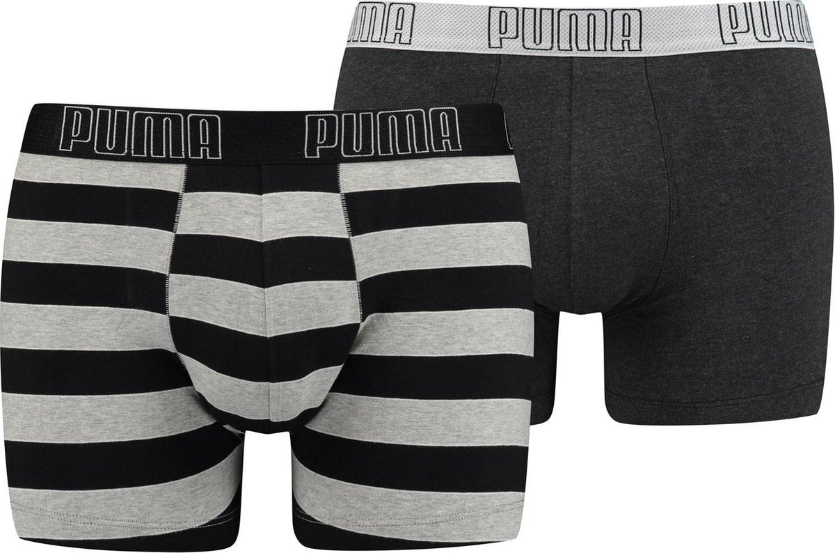 bold stripe 2-pack zwart & grijs
