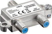 Goobay 51445 tussenstuk voor kabels LNB 2xSAT Zilver