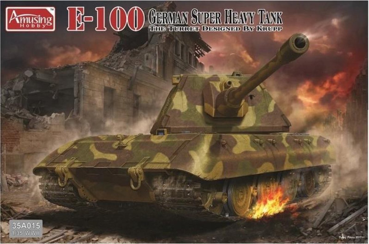 Amusing Hobby | 35A015 | E-100 German Super Heavy Tank w/ Krupp Turret | 1:35