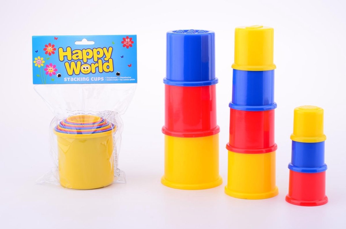 Happy World 10 stapelbekers