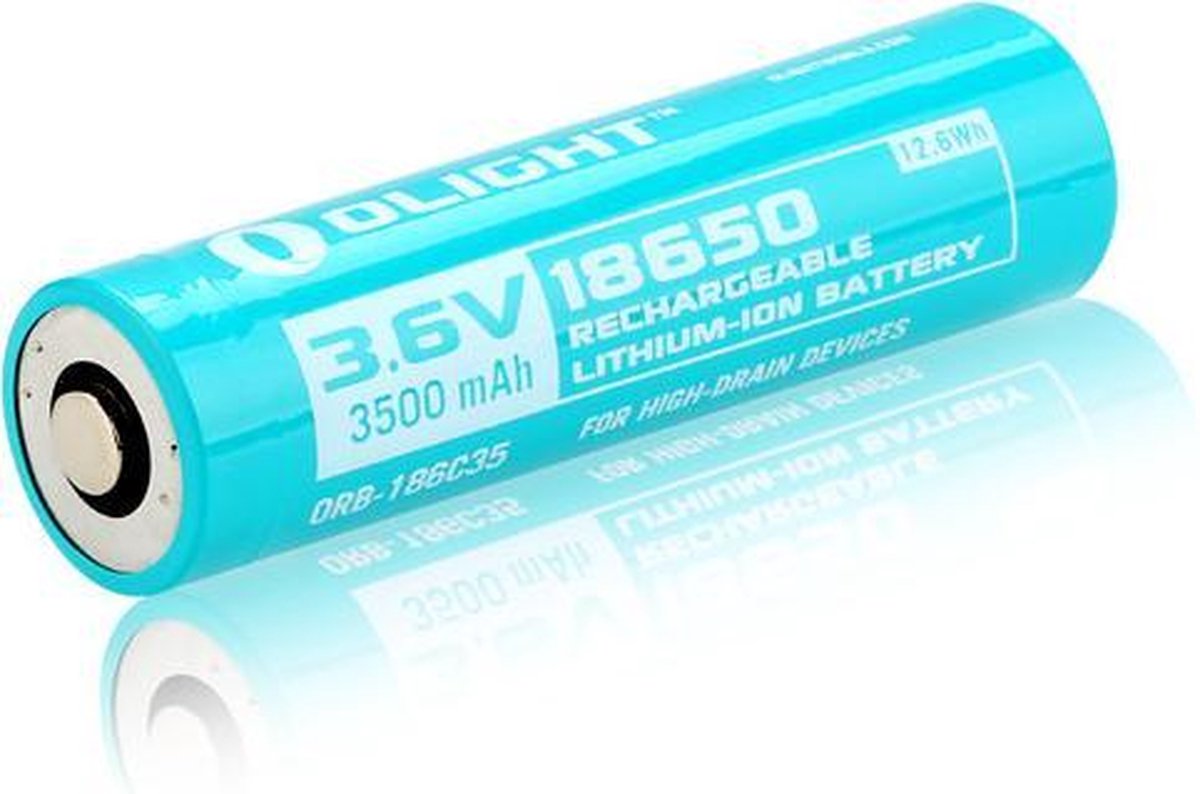 1 Stuk - Olight 18650 3500mAh oplaadbaar accu voor S30R II / S30R III / S2R Baton