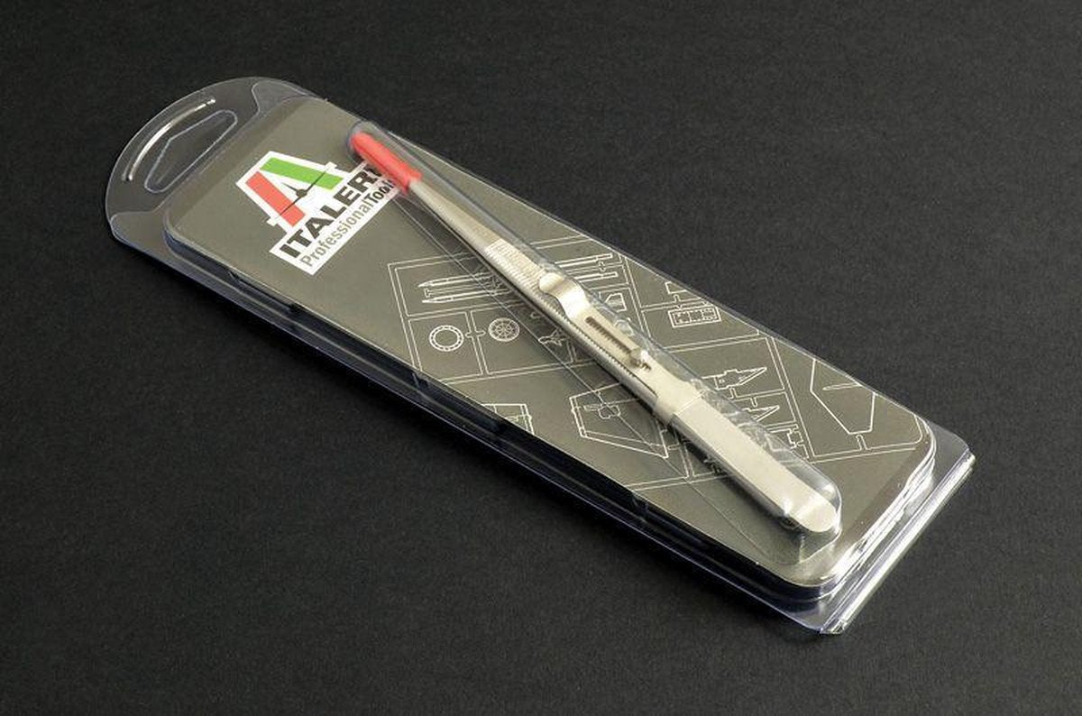 Italeri - Fine Serrated Locking Tweezers 160mm (Ita50821)