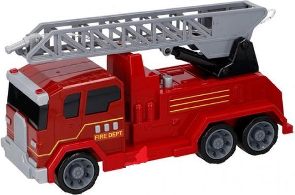 Gearbox Brandweerwagen met geluid en waterspuit- 38 x 12 x 21 cm