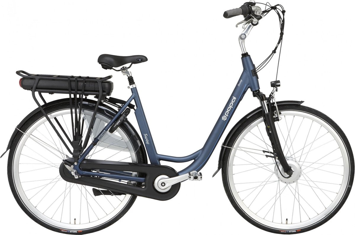 Popal Sway - Fiets (elektrisch) - Vrouwen - Matblauw - 47 cm