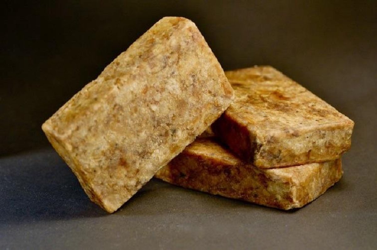 African Black Soap - Afrikaanse Zwarte Zeep - 3x100 gram - 100% Natuurlijke Zeep