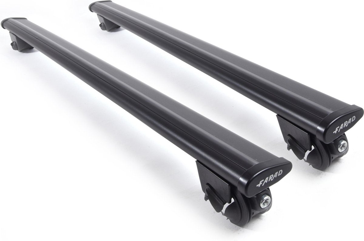 Farad Dakdragers - Mercedes M klasse 2000 t/m 2004 - Open Dakrail - 100kg Laadvermogen - Aluminium - Wingbar - Zwart