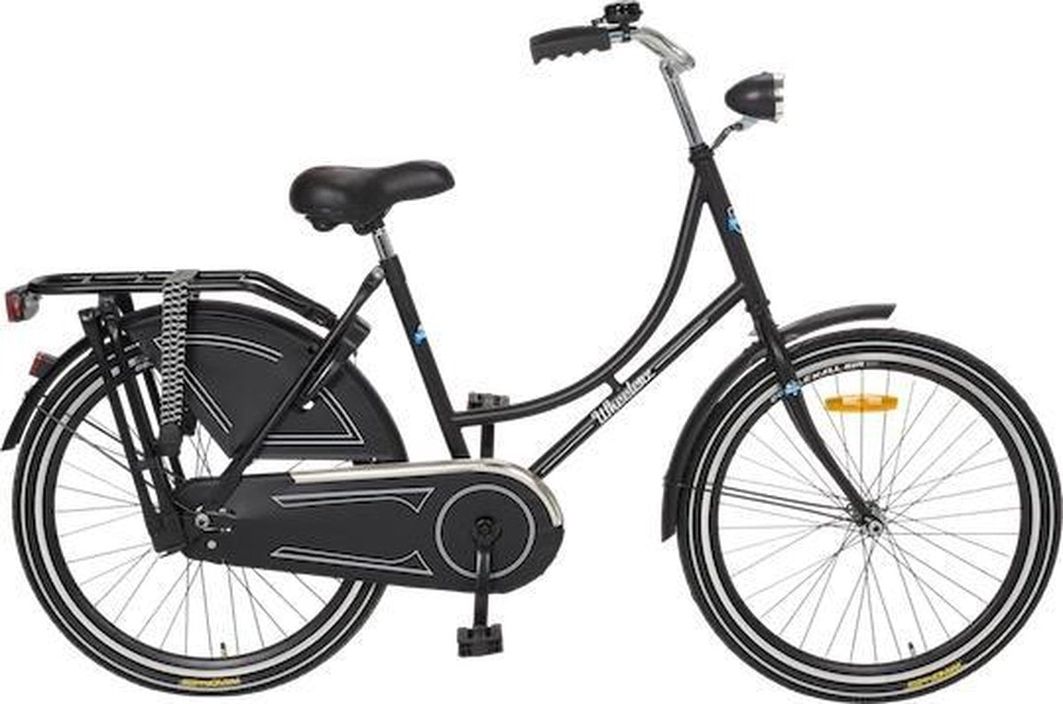 Wheelerz - Kinderfiets - Omafiets - 24 inch - Mat zwart