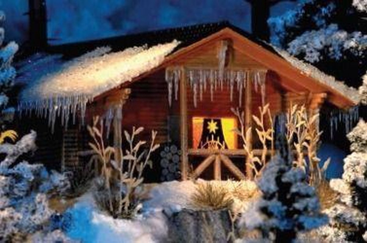 Busch - Winterhütte Mit Beleuchtung (Bu1085)