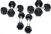 Hexa Dumbells - 2 x 16 kg - Zilver/Zwart