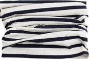 Wit met blauw gestreepte sjaal / col van BMS