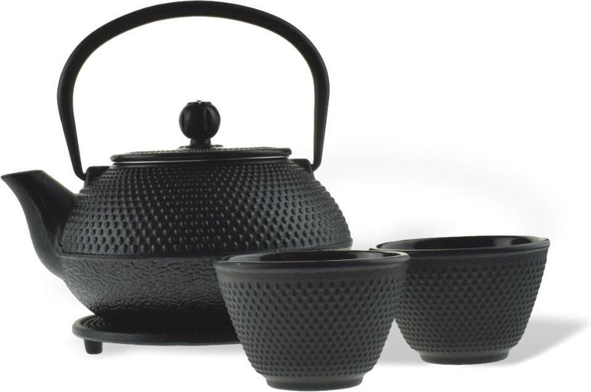 Orange85 Theepot - Set - 4-Delig - Japans Design - Gietijzer